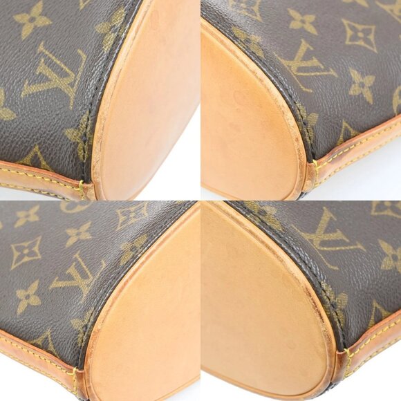 LOUIS VUITTON Logo Drouot Shoulder Bag Monogram Leather Brown M51290 88EF355 - Picture 7 of 16